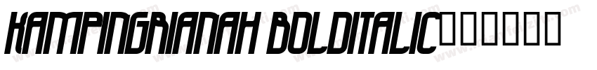 KampIngrianaH BoldItalic字体转换
